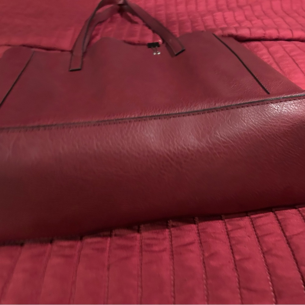 No. 6 Burgundy Tote Bag
